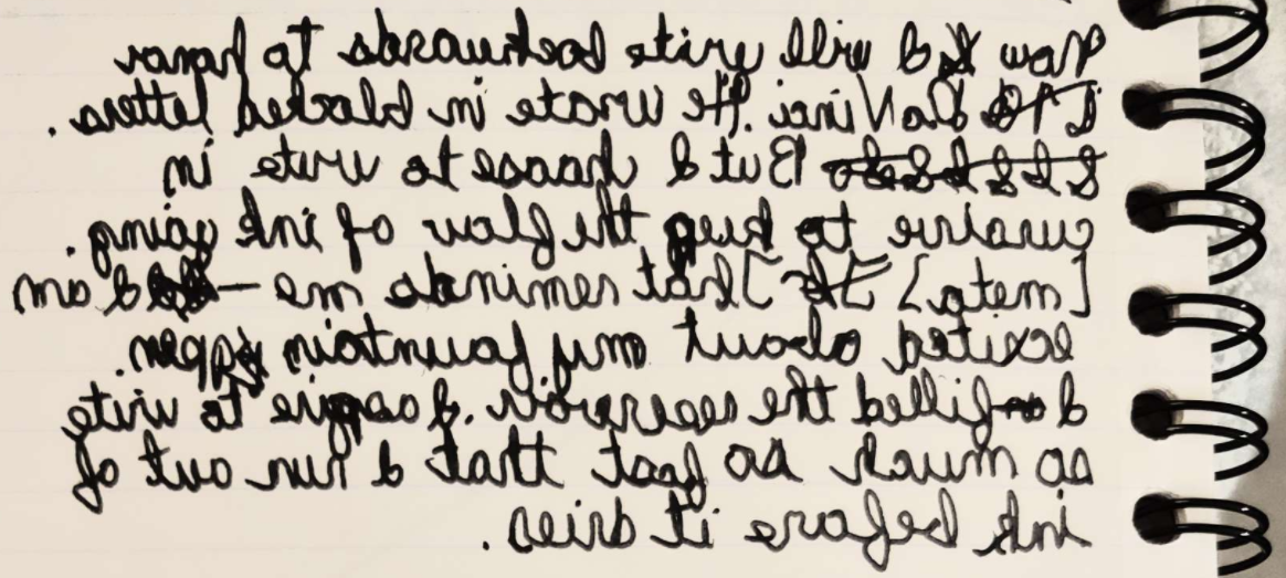 tbc0 backwards handwriting